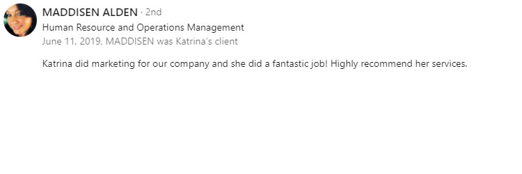 LinkedIn Testimonial COSMarketing Agency