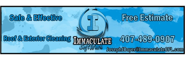 Immaculate Softwash - Social Media Banner Design
