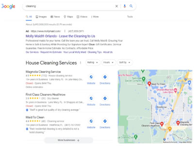 Google search engine marketing graphic Google Business profile portfolio