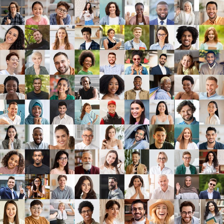 Collage of people on Zoom discussing HR companies marketing strategies